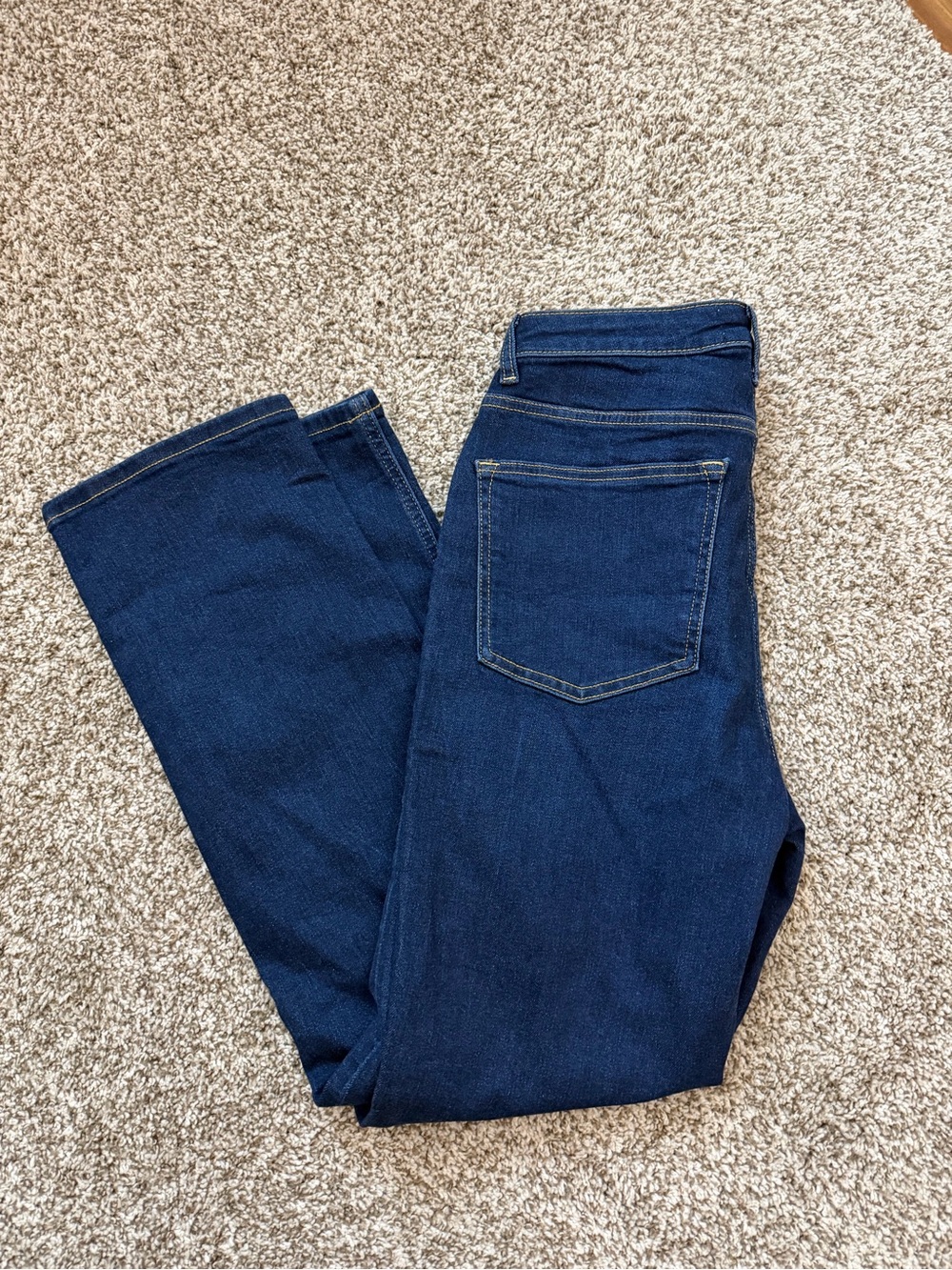 Fabletics Dark Blue Straight-Leg Women's Jeans